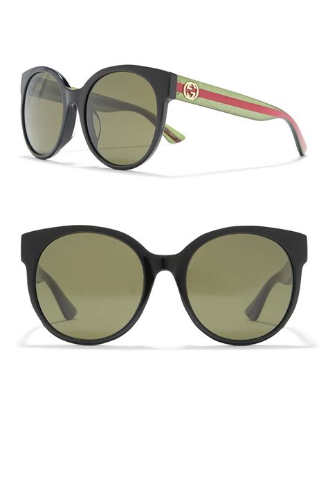 Gucci 56mm Round Sunglasses 